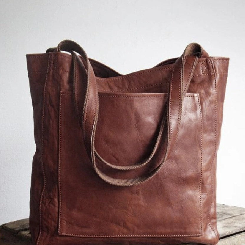 Elle - Bolsa de ombro clássica em pele