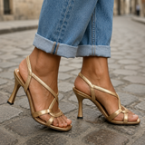 Elisabetta | Sandálias Douradas Encanto de Verão
